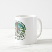 Mug Stowe Vermont, Explorez l'affiche de ski Wildernes (Devant droit)