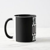 Mug Straight Outta ajouter votre texte (Gauche)