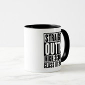 Mug Straight Outta High School Class de 2025 (Devant droit)