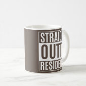 Mug Straight Outta Résidence diplôme médical (Devant droit)