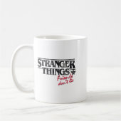 Mug Stranger Things Friends Don't Lie Distressed Text  (Gauche)
