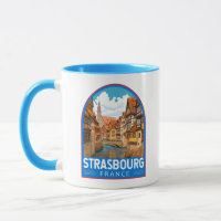 Strasbourg France Travel Art Vintage