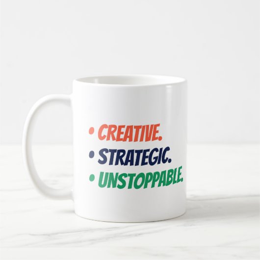 Mug Stratégique Créative Instoppable | Cadeau Babe Bos (Gauche)