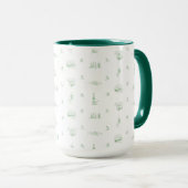 Mug Stratton Mountain toile -mug vert (Devant droit)