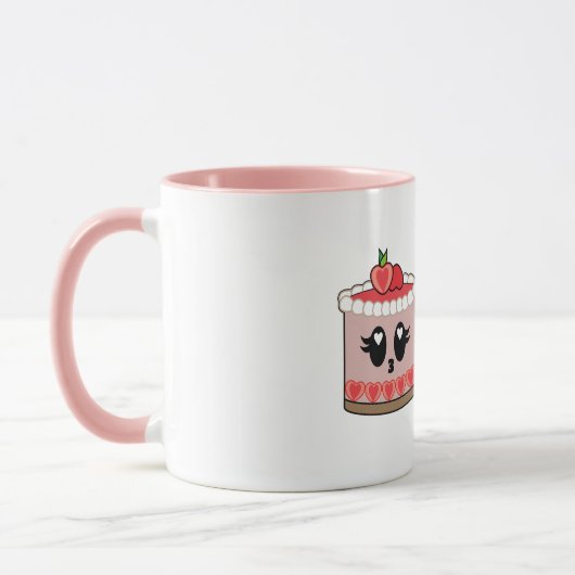Mug Strawberry cute cheesecake cup  (Gauche)