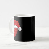 Mug Strawberry Lover Gift Santa Hat Strawberry Christm (Devant gauche)