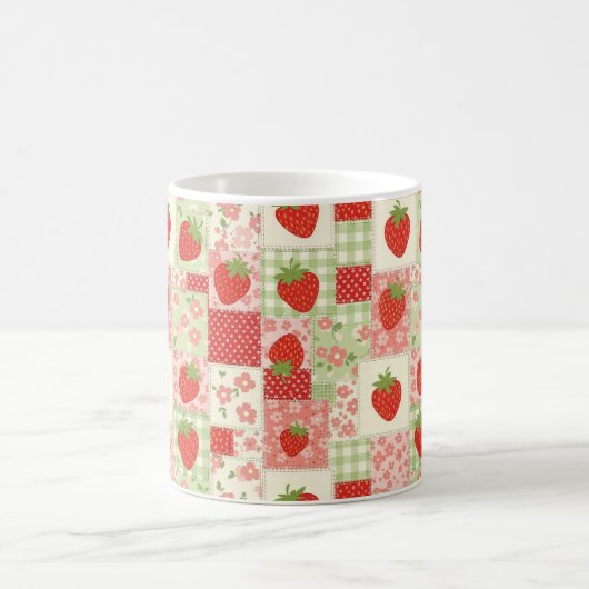 Mug Strawberry Patchwork Picnic (4) (Centre)