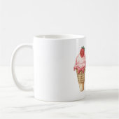 Mug Strawberry Pink Ice Cream Cone (Gauche)