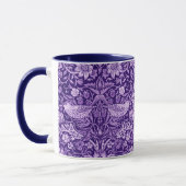 Mug Strawberry Thief Purple, William Morris (Gauche)