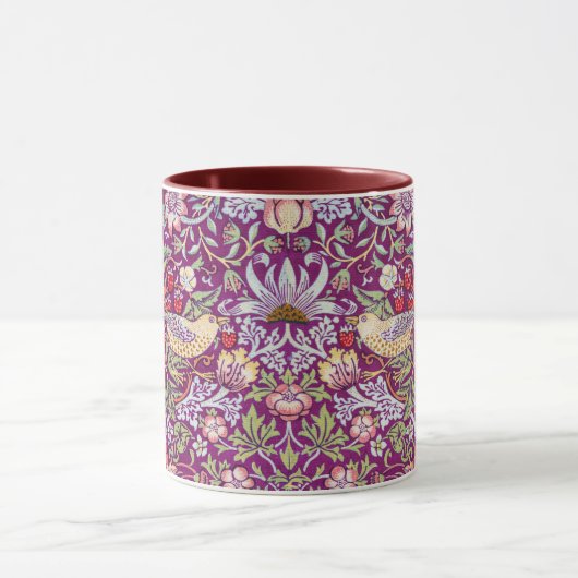 Mug Strawberry Thief Red, William Morris (Centre)