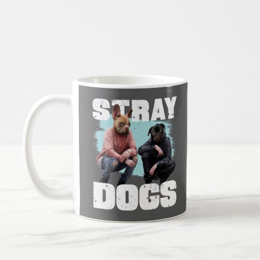 MUG STRAY CHIENS AMUSENT LES GENS AVEC DES TÊTES DE CH (Gauche)