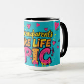 Mug Street Art Big Heart Grandparent Day (Devant droit)