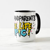 Mug Street Art Big-Heart Grandparents Day (Devant droit)