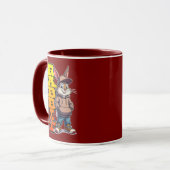 Mug Street Rabbit – Urban Easter Bunny Design - caneca (Devant gauche)