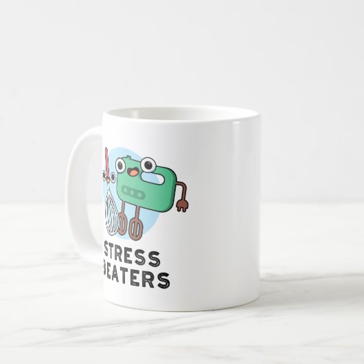 Mug Stress Beatters Funny Baking Whisk Pun (Devant gauche)