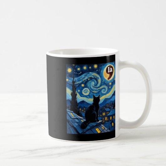 Mug Stress Night Black Cat Comma La Kamala Harris 1 (Droite)