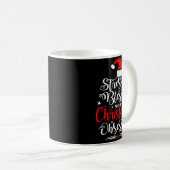 Mug Stressed Blessed And Christmas Obsessed Fun Xmas S (Devant droit)