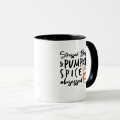 Mug Stressed, Blessed, Pumkin Spice Obsessed (Devant droit)