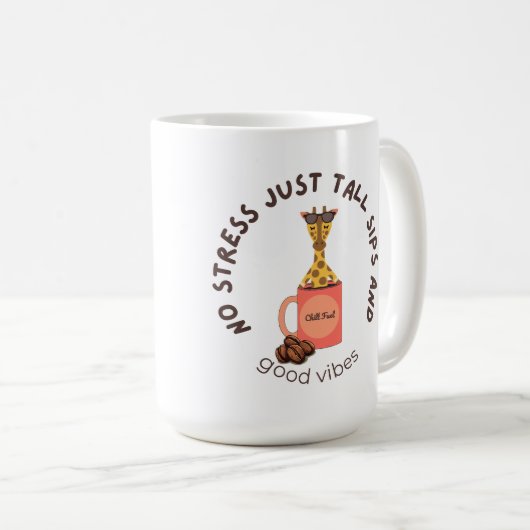 Mug “Stretch out, sip slow, stress less.” (Devant droit)