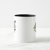 Mug Stretching Cat Loading Bar Funny Motivational Cart (Centre)