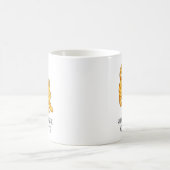 Mug Stretching Orange Tabby Cat Custom Text (Centre)