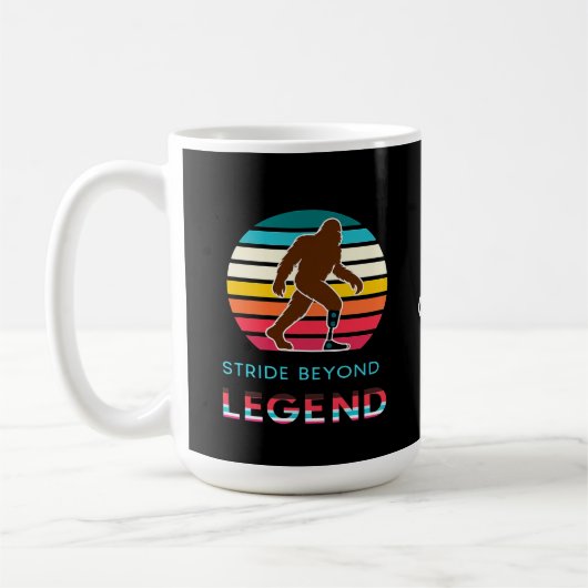 Mug Stride Beyond Legend Sasquatch Amputé Vintage (Gauche)