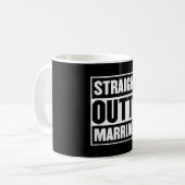 Mug Stright Outta Mariage Funny Divorce Party (Devant gauche)
