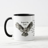 Mug Striking Owl Respecter la Terre Amérindienne (Gauche)
