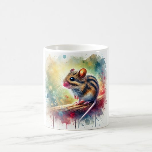 Mug Striped Back Mouse 060724AREF114 - Watercolor (Centre)