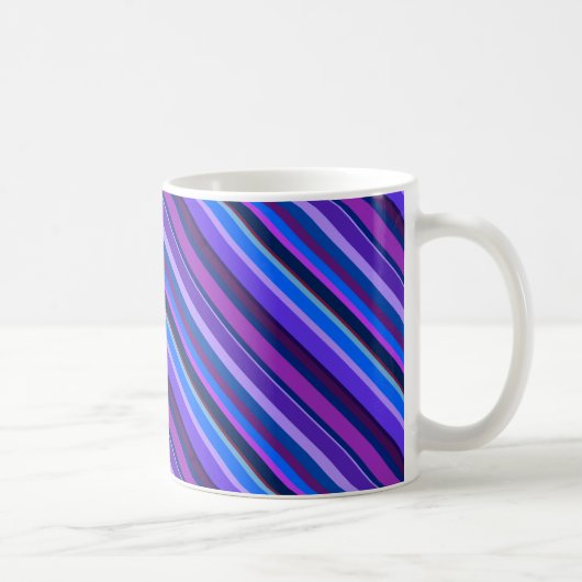 Mug stripes en bleu et purple (Droite)