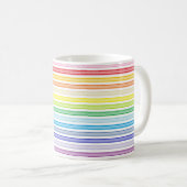 Mug Stripes générales spectre plus large arc-en-ciel (Devant droit)