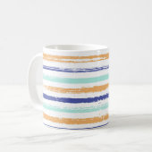 Mug Stripes geometric textile seamless vintage pattern (Devant gauche)