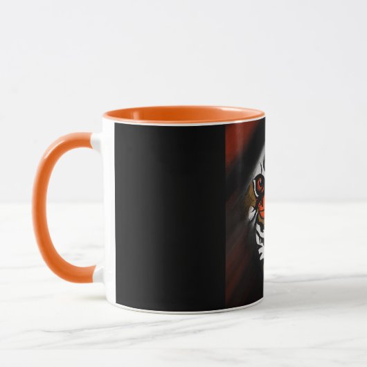MUG STRIPES ORANGE ET NOIR (Gauche)