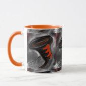 MUG STRIPES ORANGE ET NOIR (Gauche)