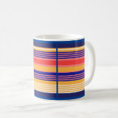 MUG STRIPES ROUGES JAUNES (Devant droit)