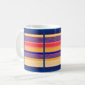 MUG STRIPES ROUGES JAUNES (Devant gauche)