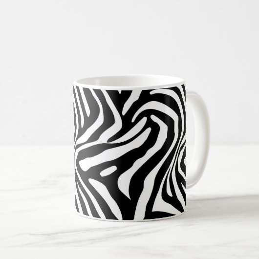 Mug Stripes Zèbre Classique (Devant droit)