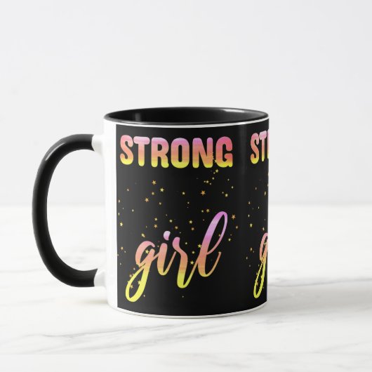 Mug Strong Girl Pastel Star (Gauche)