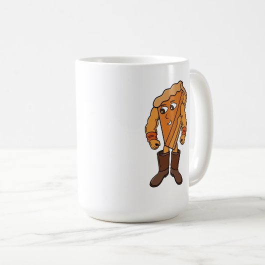 Mug Strong Pie Wearing Boots (Devant droit)