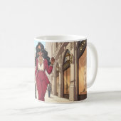 Mug Strong Smart Sovereign Boss Babe Red Power Suit (Devant droit)