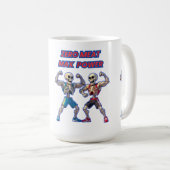 Mug Strong to the Bone – Funny Skeleton Muscle Design (Devant droit)