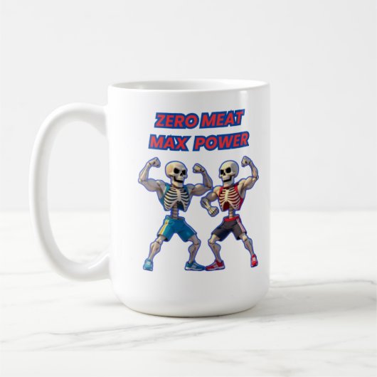Mug Strong to the Bone – Funny Skeleton Muscle Design (Gauche)