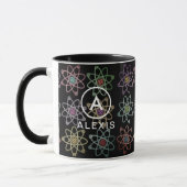 Mug Structure atomique du nom de monogramme Science (Gauche)