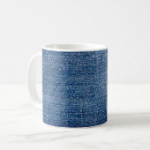 Mug Structure en denim tissu Jeans bleu (Devant gauche)