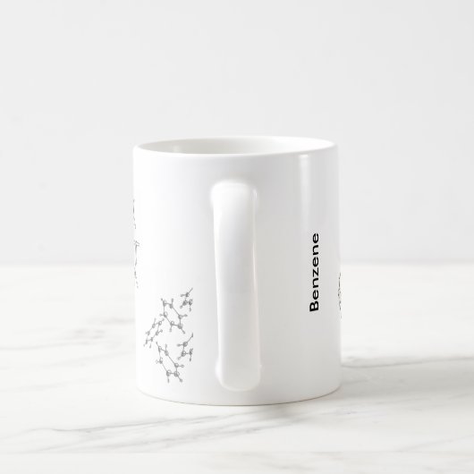 Mug Structures de benzène (Poignée)