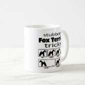 Mug Stubborn Fox Terrier Tricks (Devant droit)