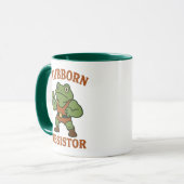 Mug Stubborn Resistor - Motivational Frog Gym Tee (Devant gauche)