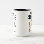 Mug Stubborn Sheltie Tricks, Funny Shetland Sheepdog (Centre)
