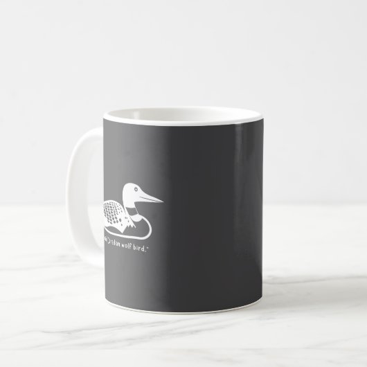 Mug Stud Canadian Wolf Bird Funny Loon Humor  (Devant gauche)