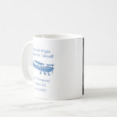 Mug Student Pilot First Solo Photo Blue Personalized (Devant gauche)